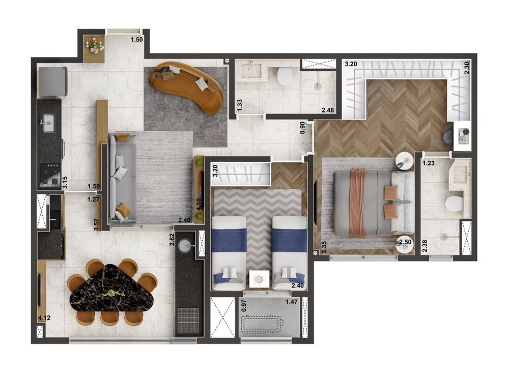 Apartamento, 2 quartos, 70 m² - Foto 14