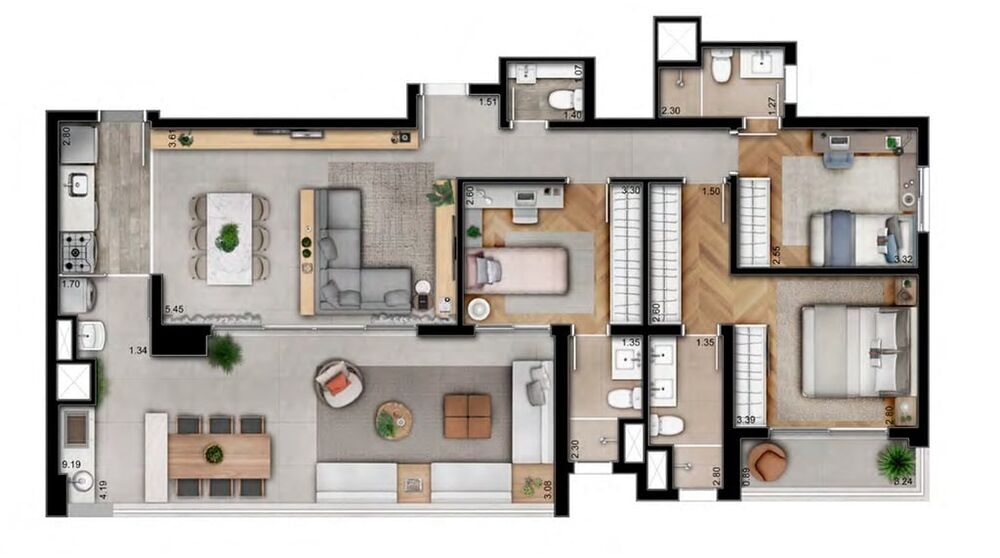 Apartamento, 3 quartos, 174 m² - Foto 11