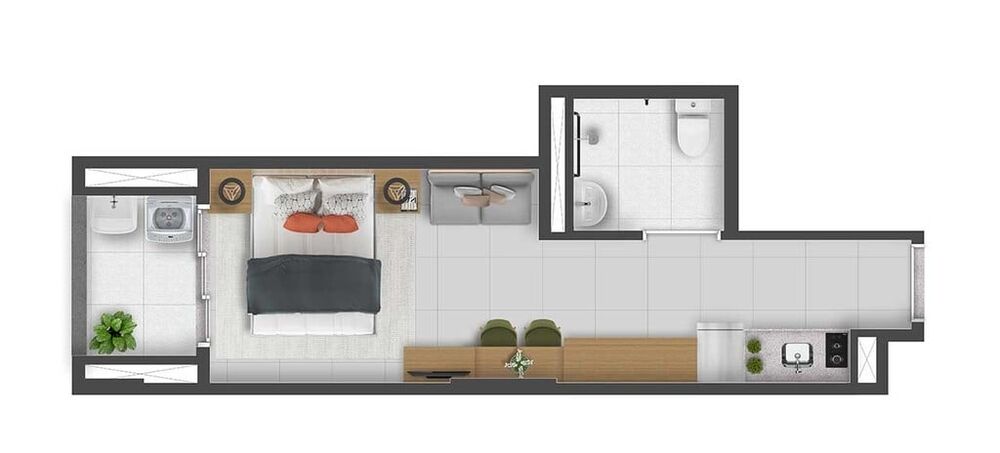 Apartamento, 1 quarto, 29 m² - Foto 9