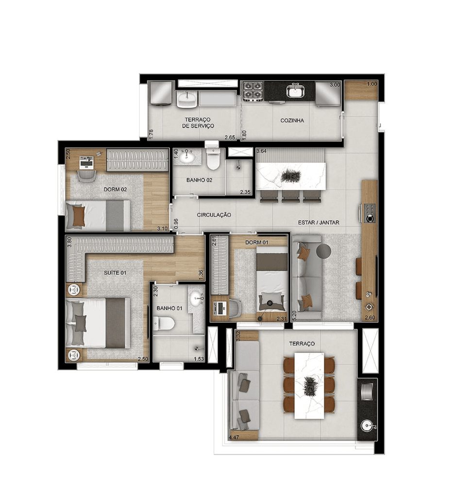Apartamento, 3 quartos, 90 m² - Foto 30