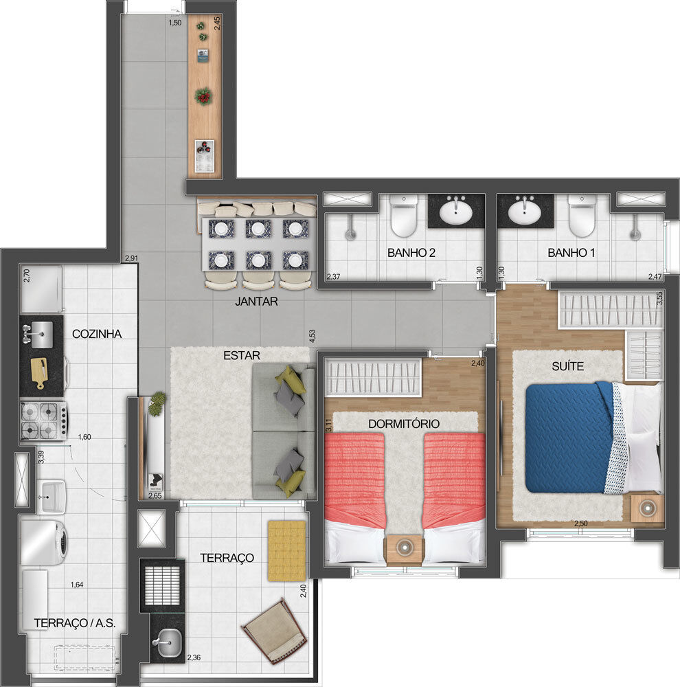 Apartamento, 2 quartos, 62 m² - Foto 20