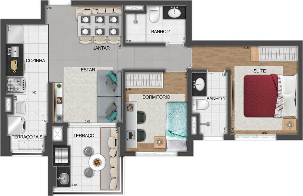 Apartamento, 2 quartos, 62 m² - Foto 19
