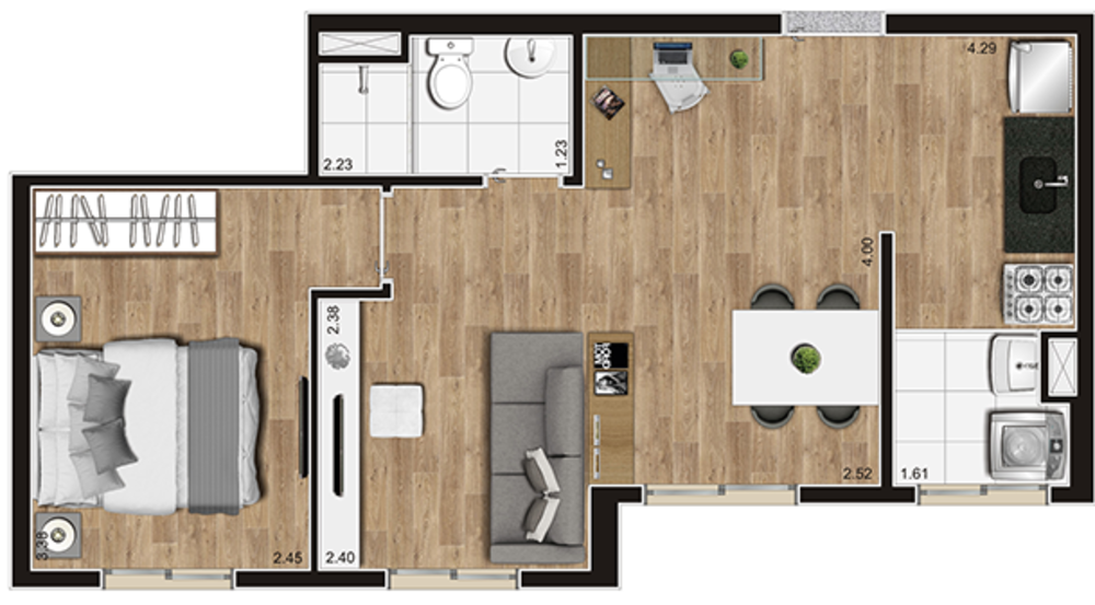 Apartamento, 2 quartos, 41 m² - Foto 6