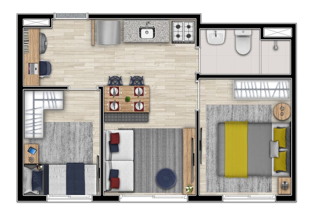 Cobertura, 1 quarto, 50 m² - Foto 20