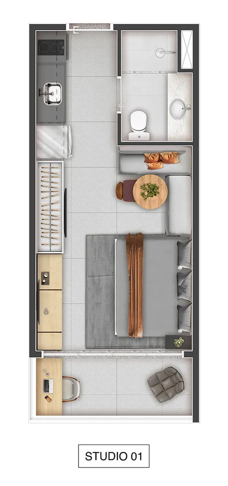 Apartamento, 2 quartos, 39 m² - Foto 6