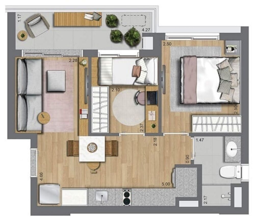 Apartamento, 2 quartos, 37 m² - Foto 25