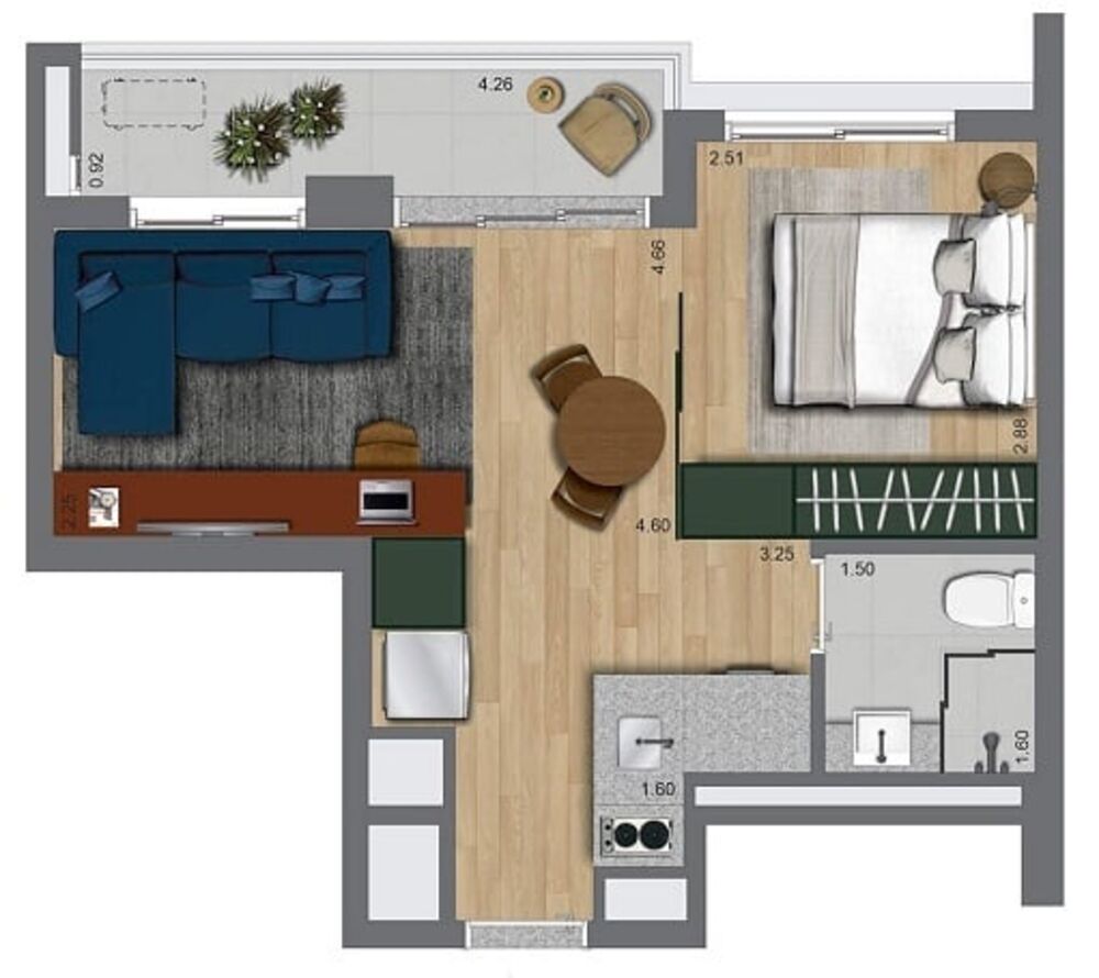 Apartamento, 2 quartos, 37 m² - Foto 15