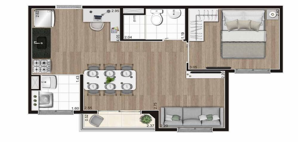 Apartamento, 2 quartos, 32 m² - Foto 7