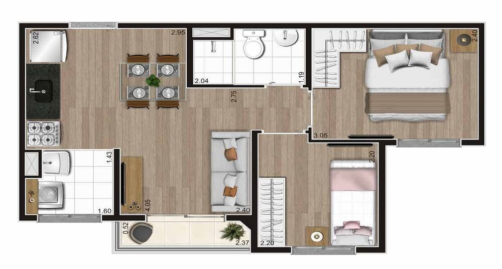 Apartamento, 2 quartos, 32 m² - Foto 16