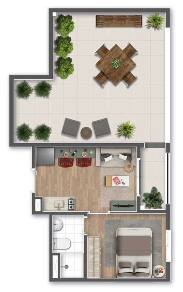Apartamento, 1 quarto, 33 m² - Foto 8