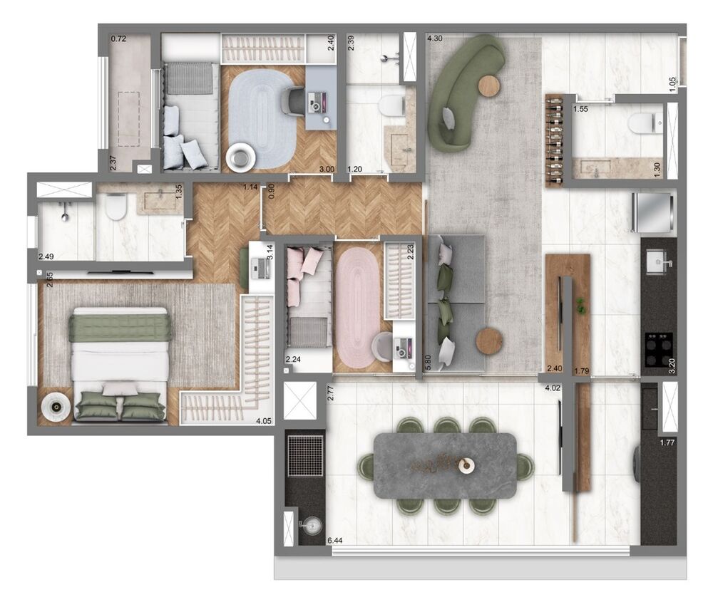 Apartamento, 2 quartos, 63 m² - Foto 24