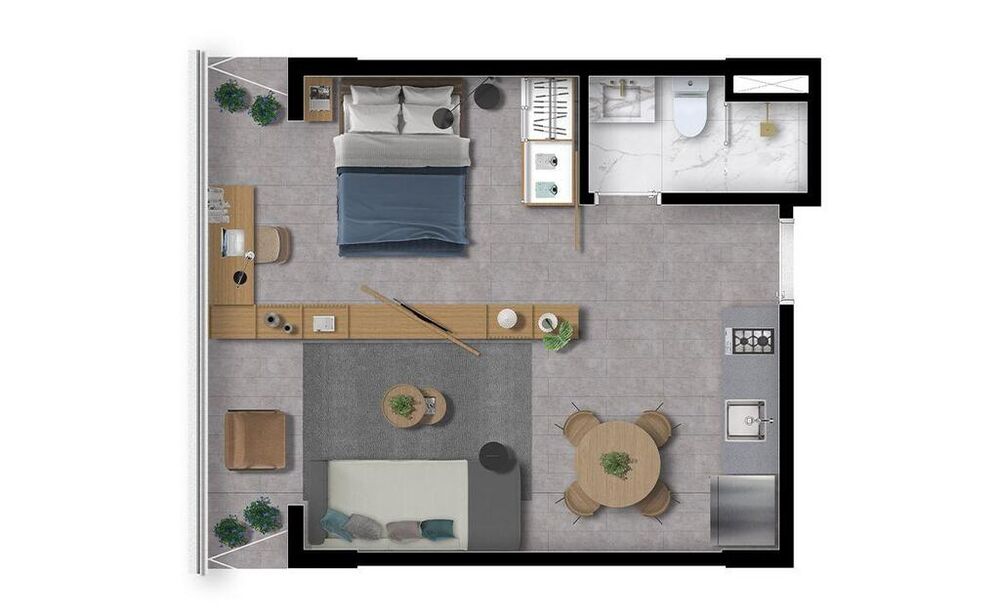 Apartamento, 1 quarto, 34 m² - Foto 19