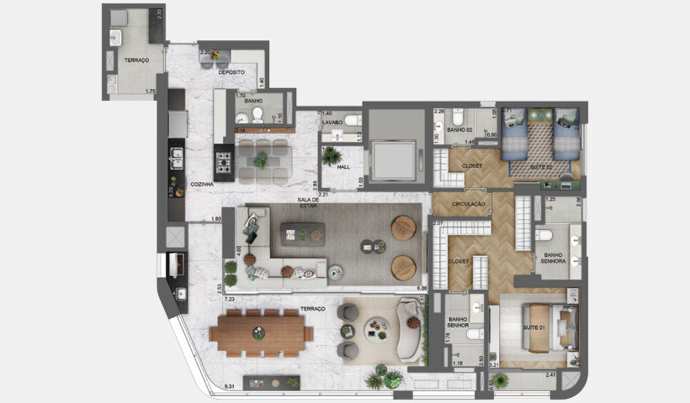Apartamento, 3 quartos, 162 m² - Foto 18