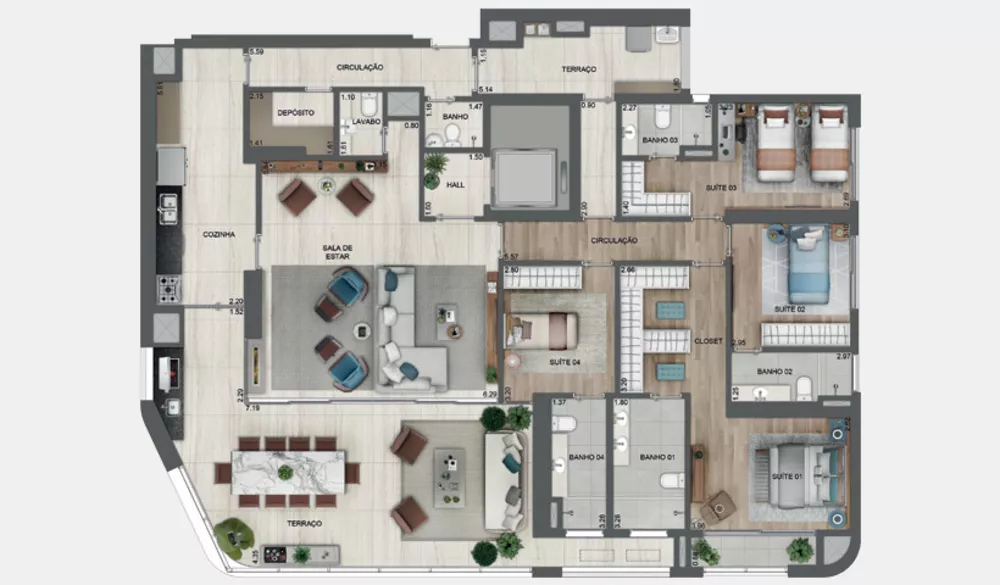 Apartamento, 3 quartos, 162 m² - Foto 20