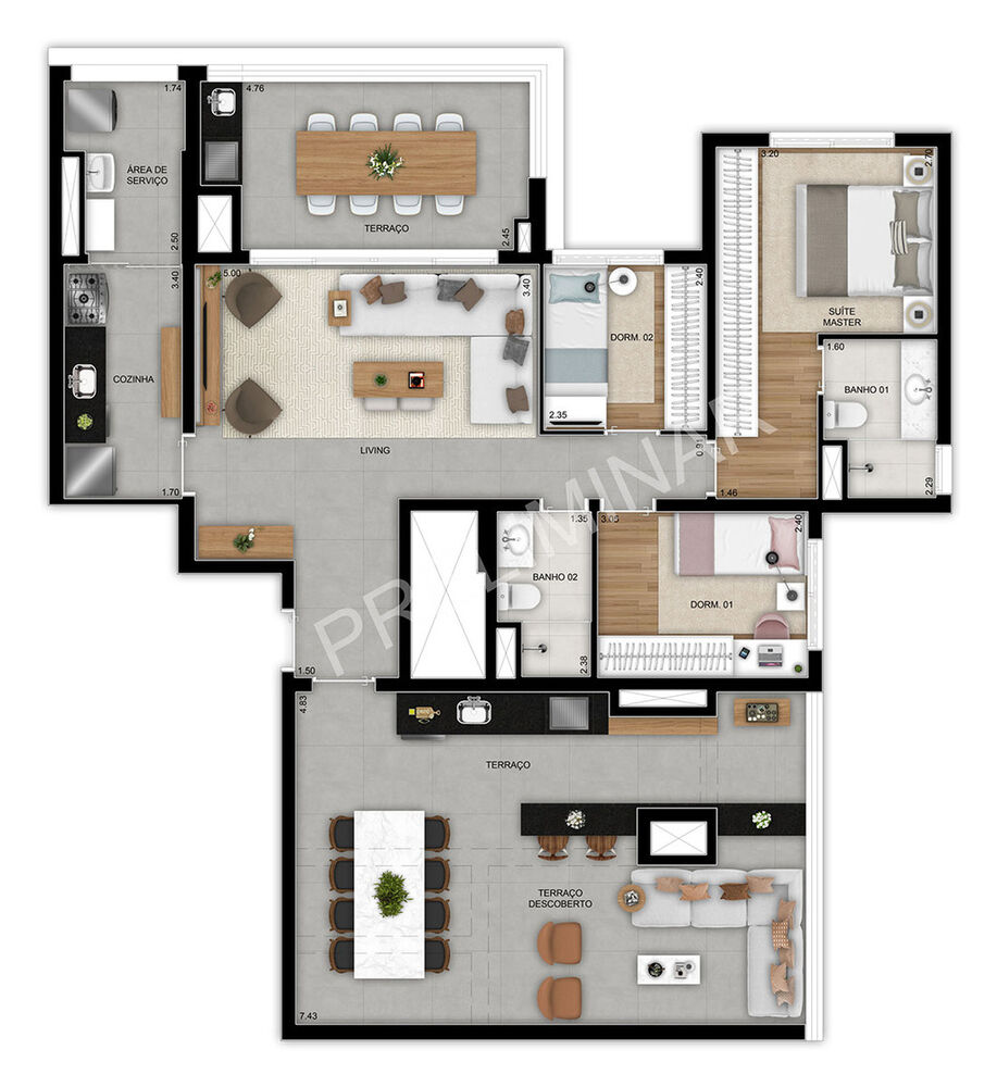 Apartamento, 2 quartos, 73 m² - Foto 8