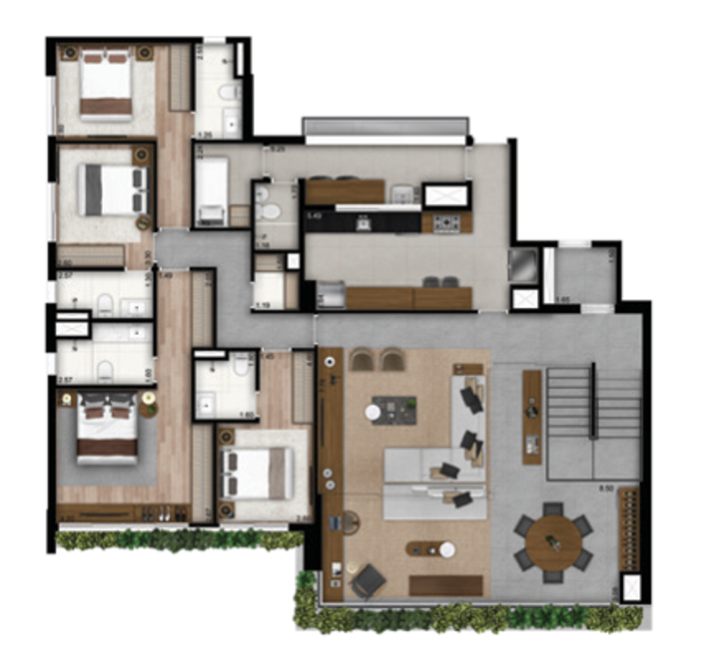 Apartamento, 4 quartos, 201 m² - Foto 4