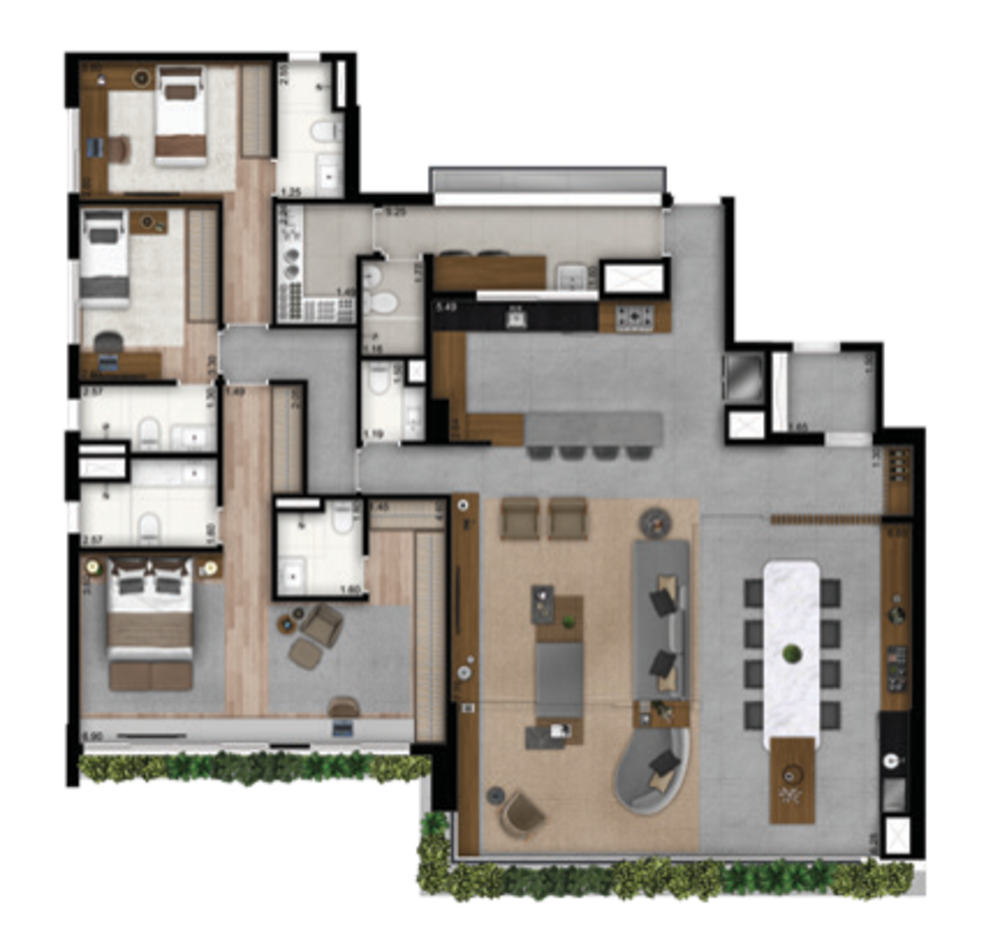 Apartamento, 4 quartos, 201 m² - Foto 7