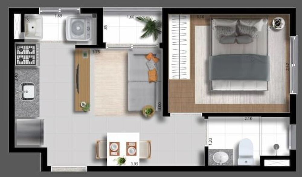Apartamento, 1 quarto, 26 m² - Foto 8