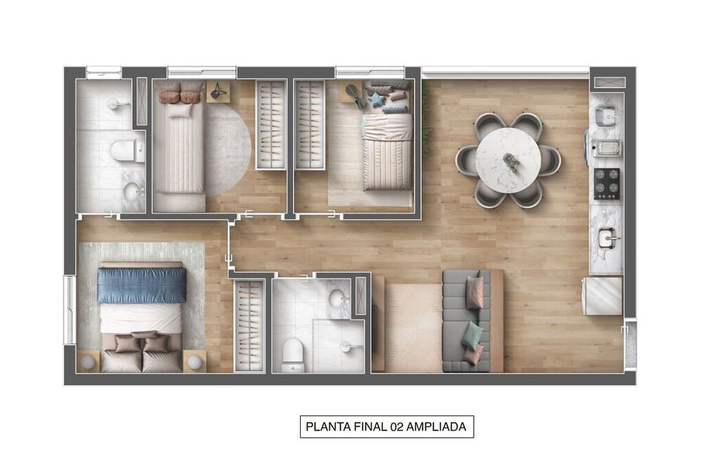 Apartamento, 3 quartos, 63 m² - Foto 22
