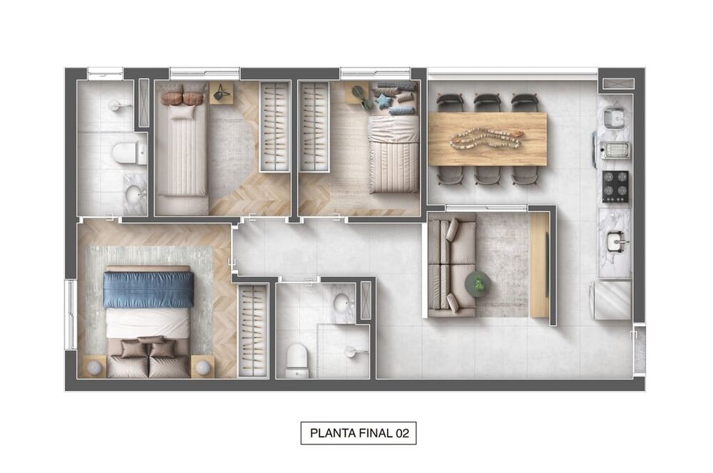 Apartamento, 3 quartos, 63 m² - Foto 21