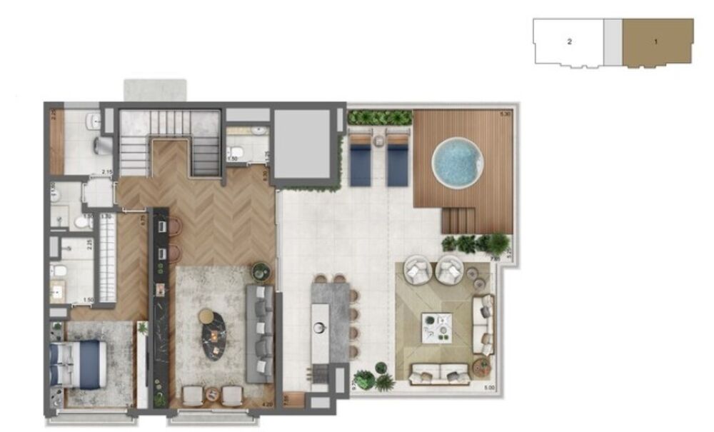 Apartamento, 3 quartos, 165 m² - Foto 2