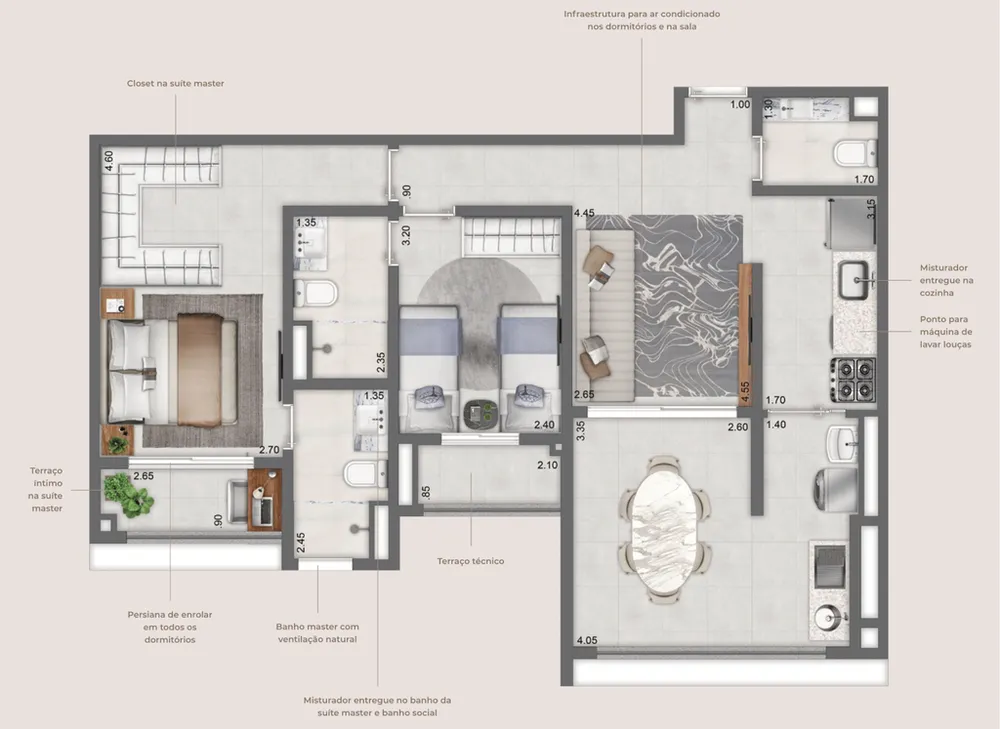 Apartamento, 3 quartos, 121 m² - Foto 8