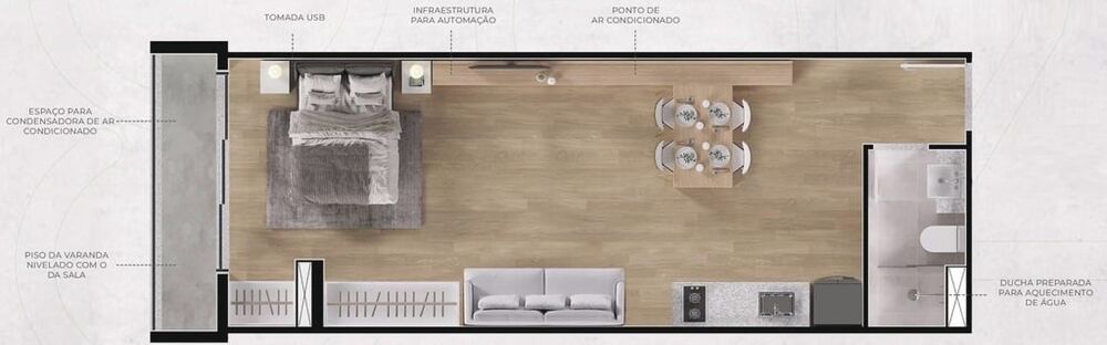 Apartamento, 1 quarto, 37 m² - Foto 35
