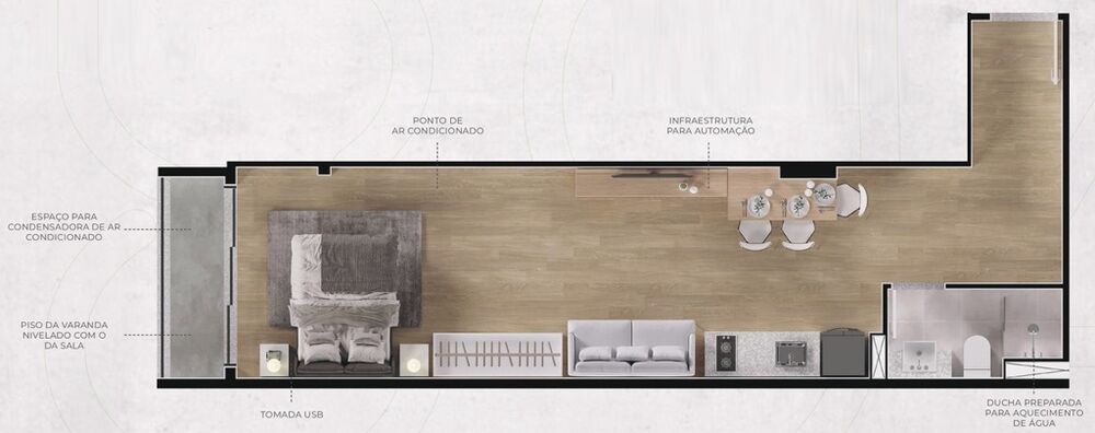 Apartamento, 1 quarto, 37 m² - Foto 37