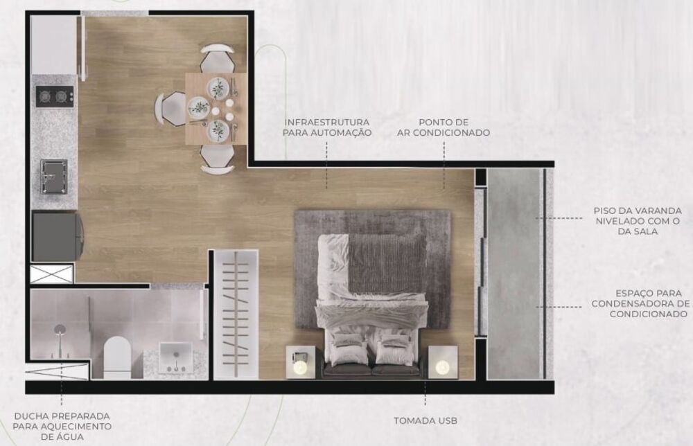 Apartamento, 1 quarto, 37 m² - Foto 28