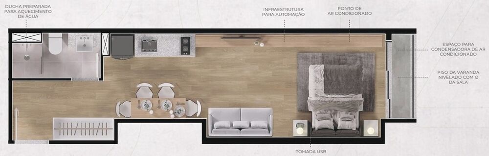 Apartamento, 1 quarto, 37 m² - Foto 30