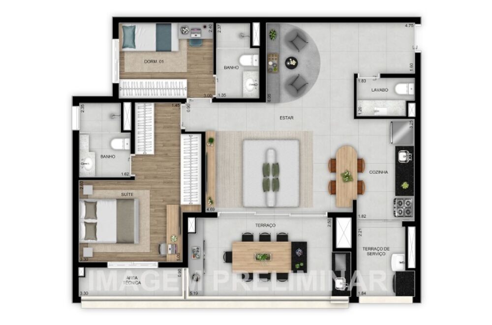 Cobertura, 3 quartos, 185 m² - Foto 15