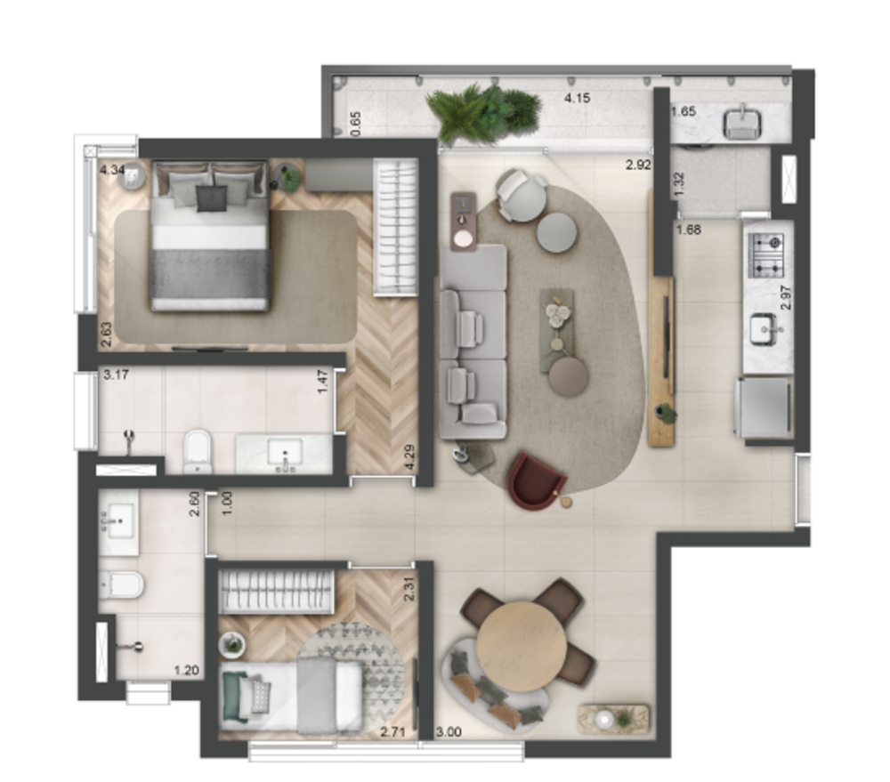 Apartamento, 1 quarto, 33 m² - Foto 10