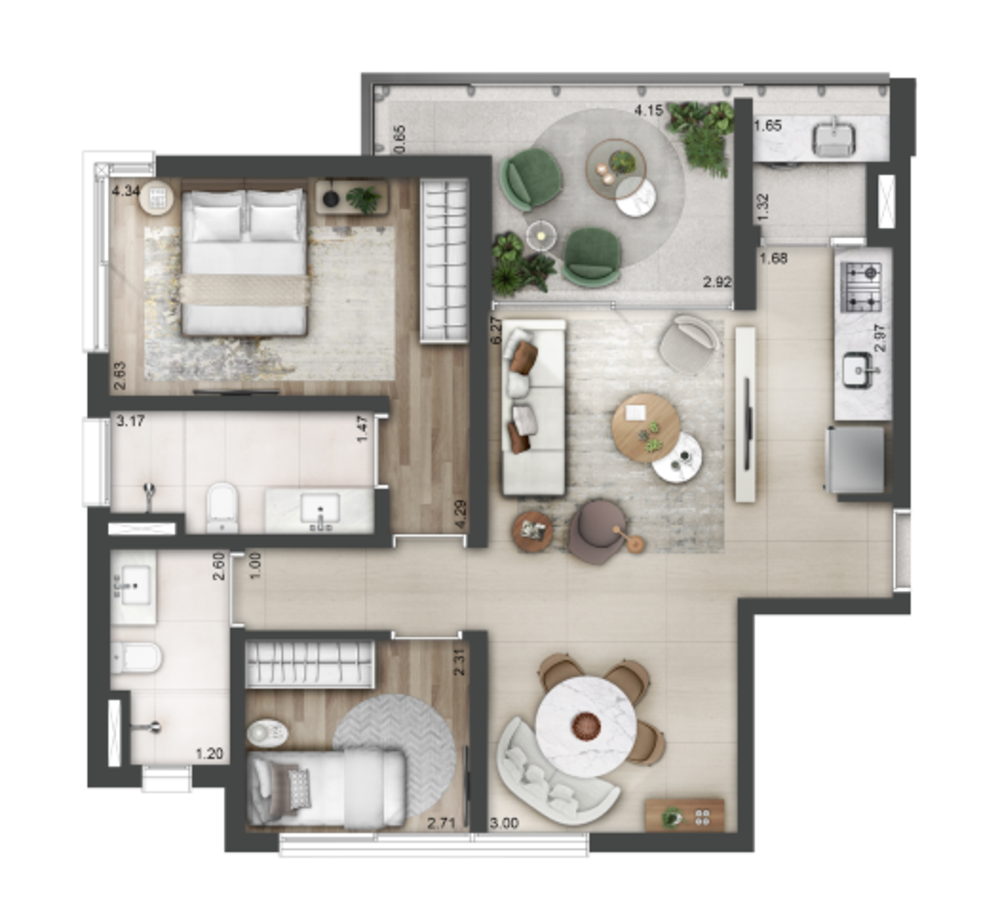 Apartamento, 1 quarto, 33 m² - Foto 9