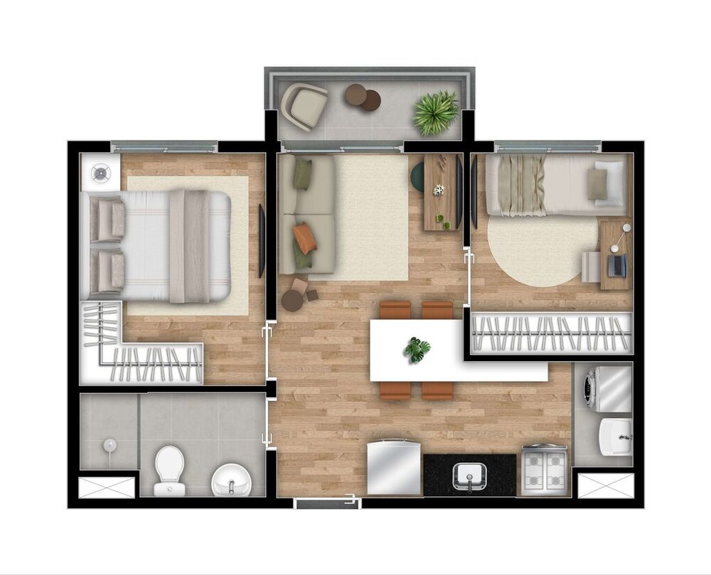 Apartamento, 2 quartos, 36 m² - Foto 11