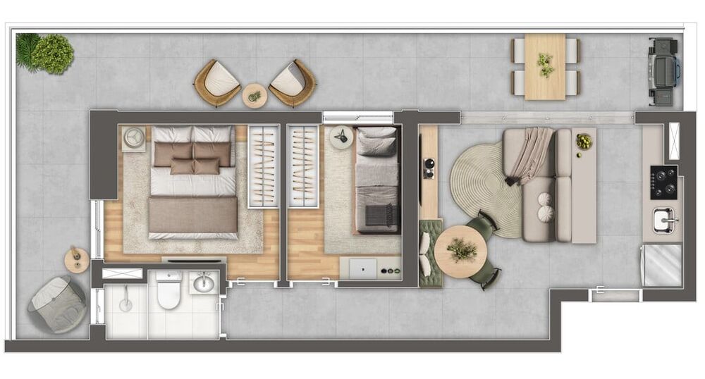 Apartamento, 2 quartos, 45 m² - Foto 35