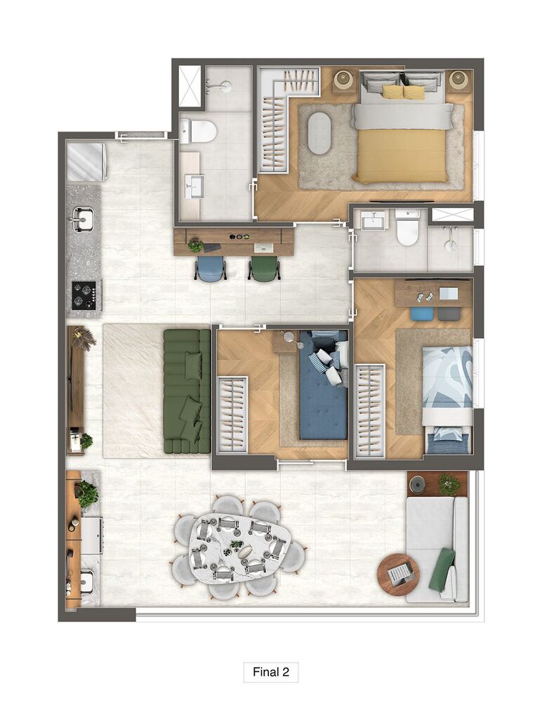 Apartamento, 2 quartos, 41 m² - Foto 3