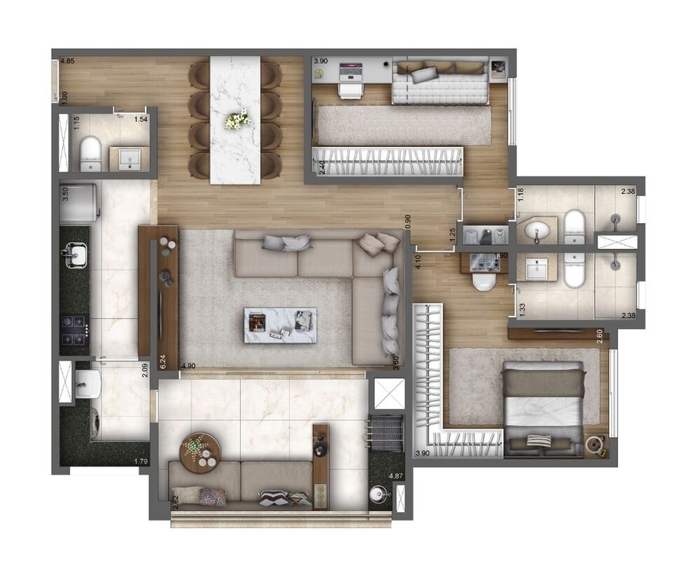 Apartamento, 1 quarto, 32 m² - Foto 12