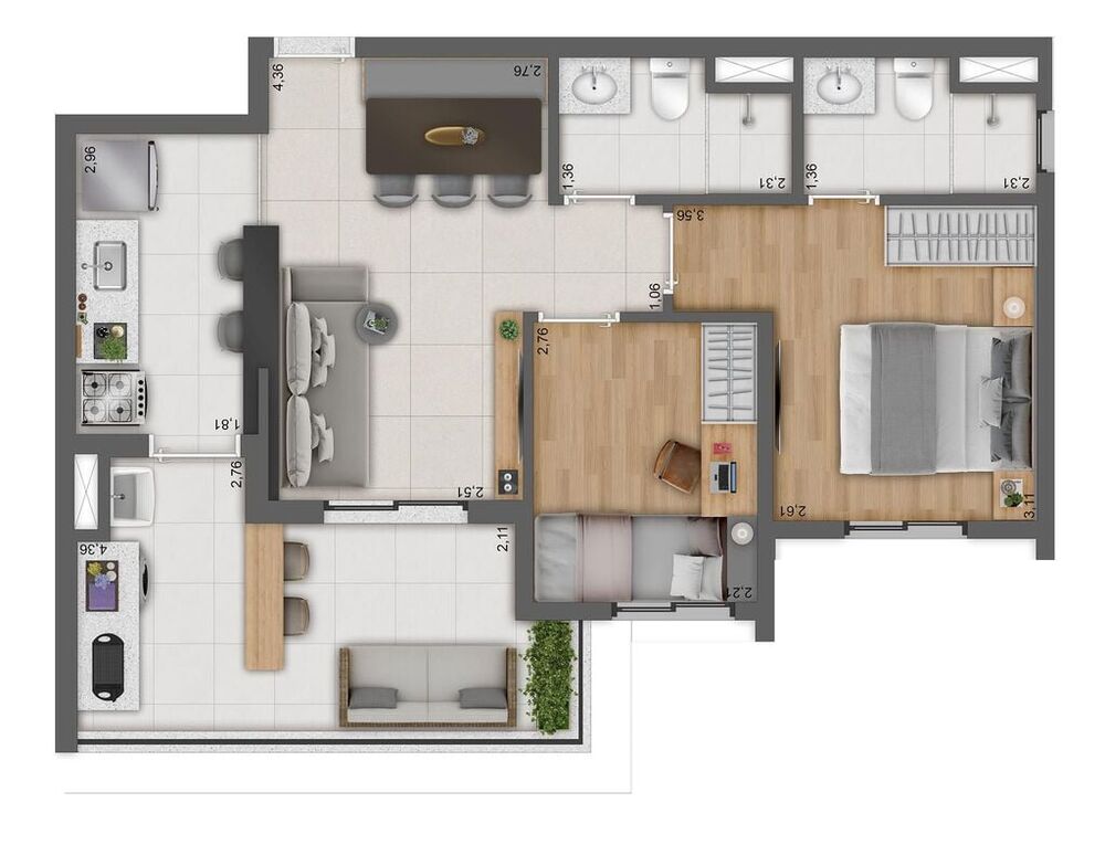 Apartamento, 3 quartos, 81 m² - Foto 9