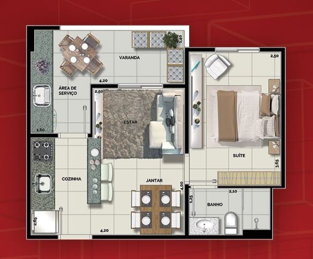 Apartamento, 2 quartos, 55 m² - Foto 21