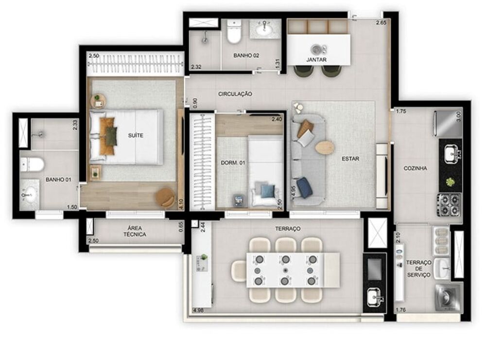 Apartamento, 3 quartos, 114 m² - Foto 6