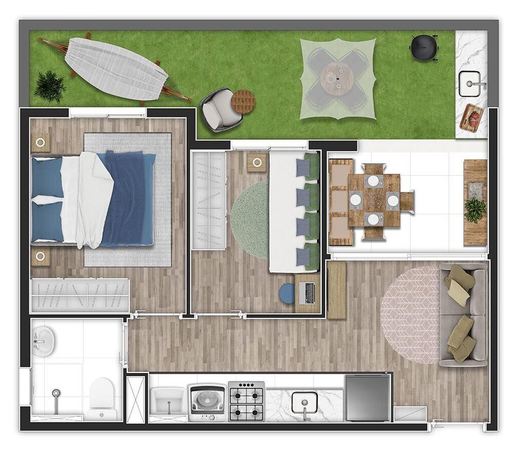 Apartamento, 2 quartos, 45 m² - Foto 4