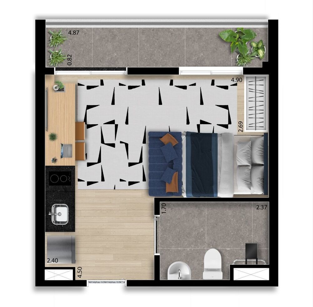 Apartamento, 1 quarto, 30 m² - Foto 4