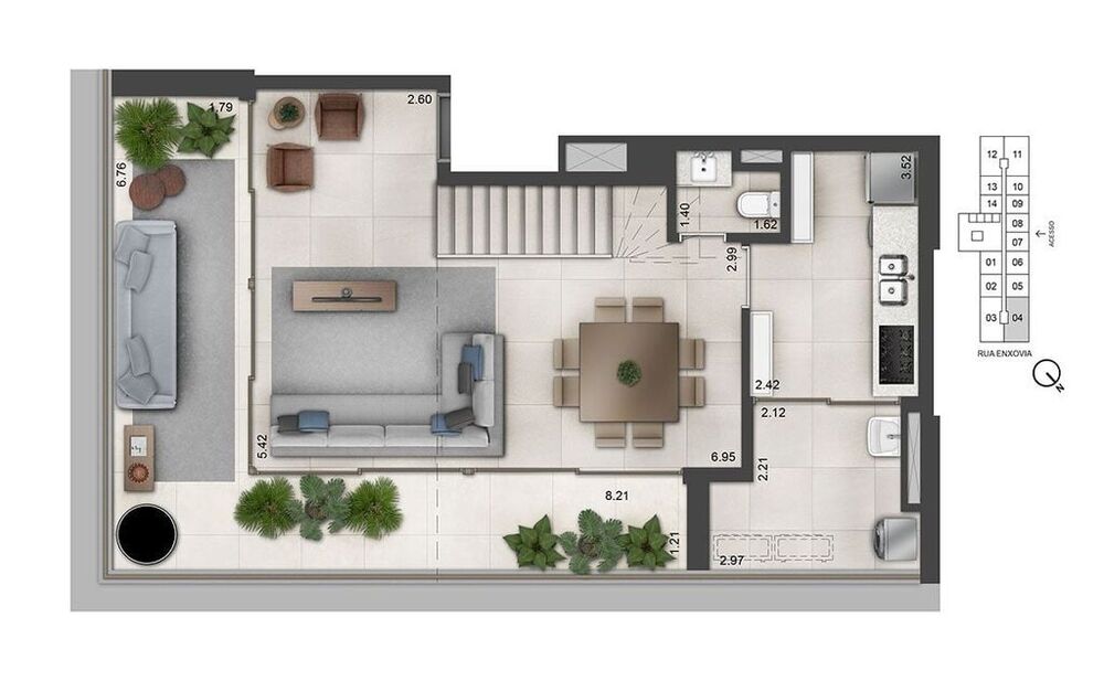 Apartamento à venda com 2 quartos, 169m² - Foto 12