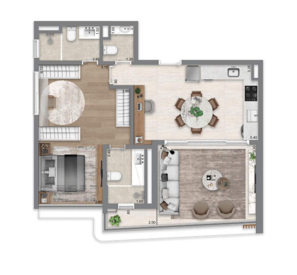 Apartamento, 2 quartos, 70 m² - Foto 11