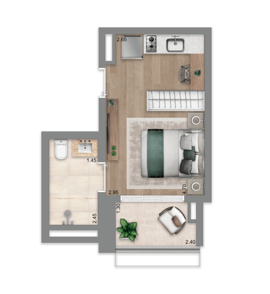 Apartamento, 2 quartos, 70 m² - Foto 10