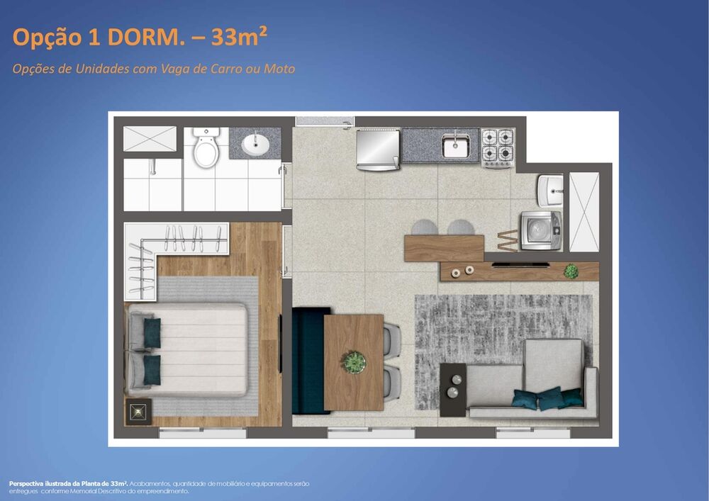 Apartamento, 2 quartos, 34 m² - Foto 3