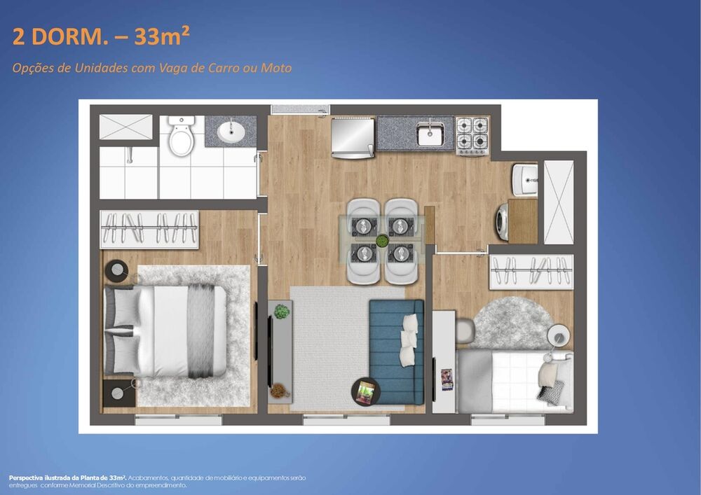 Apartamento, 2 quartos, 34 m² - Foto 8