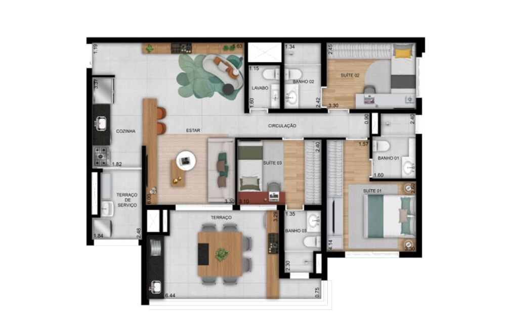 Apartamento, 1 quarto, 40 m² - Foto 12