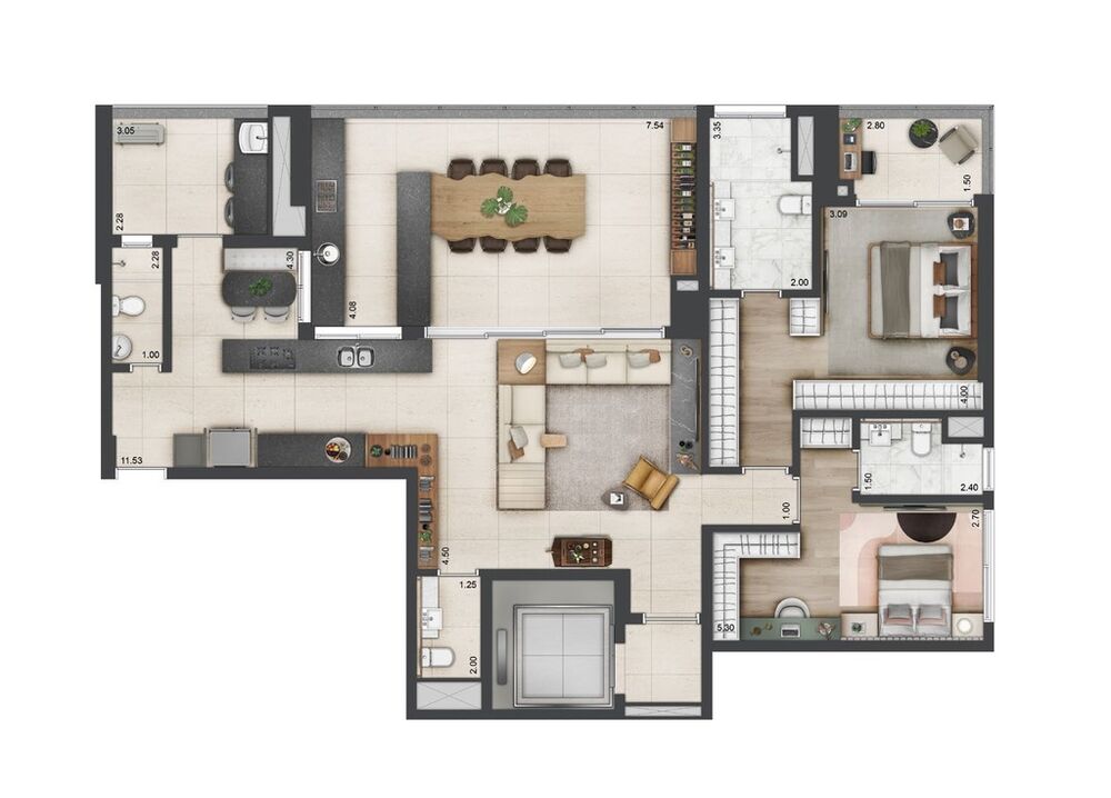 Apartamento, 3 quartos, 218 m² - Foto 28