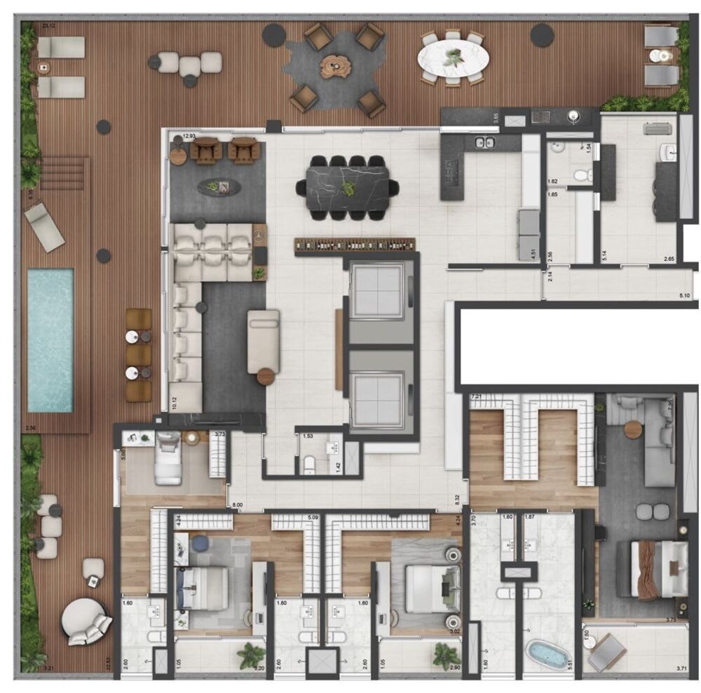 Apartamento, 3 quartos, 218 m² - Foto 39